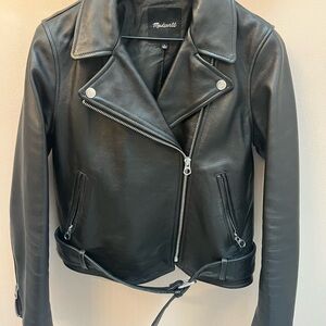Madewell Classic Black Leather Jacket